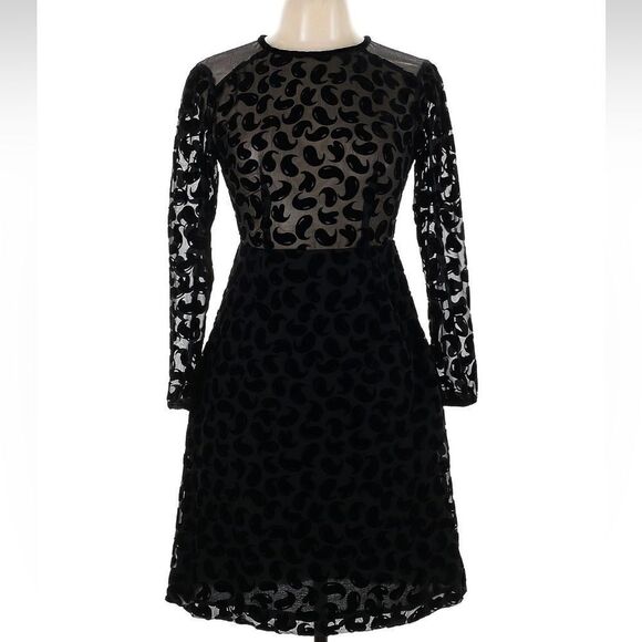 Sonia Rykiel textured dress with tie back NWT, New, Sheer Print,Mesh - Picture 1 of 6